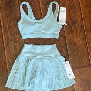 ALO Grand Slam Tennis Skirt & Wellness Bra